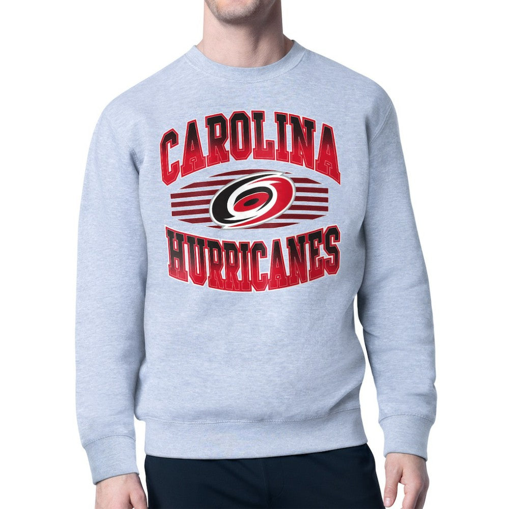 Carolina Hurricanes Starter Team Grit Graphic Fleece Pullover Sweatshirt