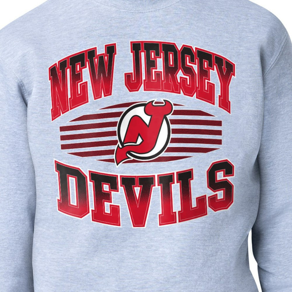 New Jersey Devils Starter Team Grit Graphic Fleece Pullover Sweatshirt