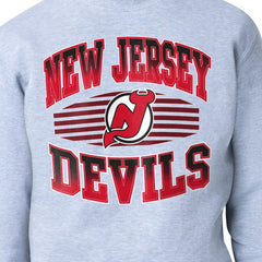 New Jersey Devils Starter Team Grit Graphic Fleece Pullover Sweatshirt