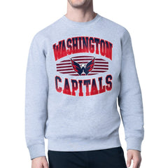 Washington Capitals Starter Team Grit Graphic Fleece Pullover Sweatshirt