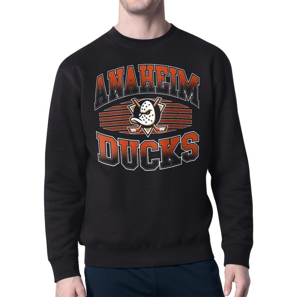 Anaheim Ducks Starter Team Grit Graphic Fleece Pullover Sweatshirt