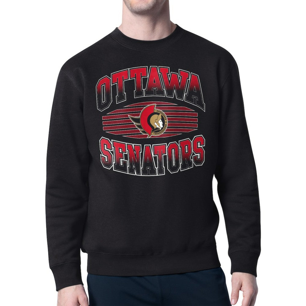 Ottawa Senators Starter Team Grit Graphic Fleece Pullover Sweatshirt