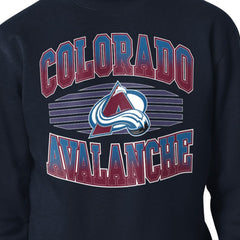 Colorado Avalanche Starter Team Grit Graphic Fleece Pullover Sweatshirt