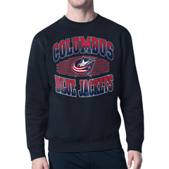 Columbus Blue Jackets Starter Team Grit Graphic Fleece Pullover Sweatshirt