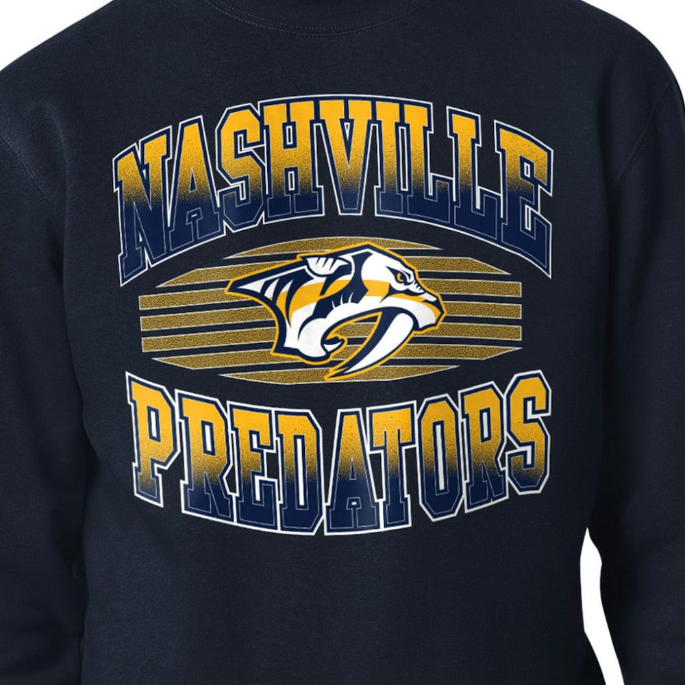 Nashville Predators Starter Team Grit Graphic Fleece Pullover Sweatshirt