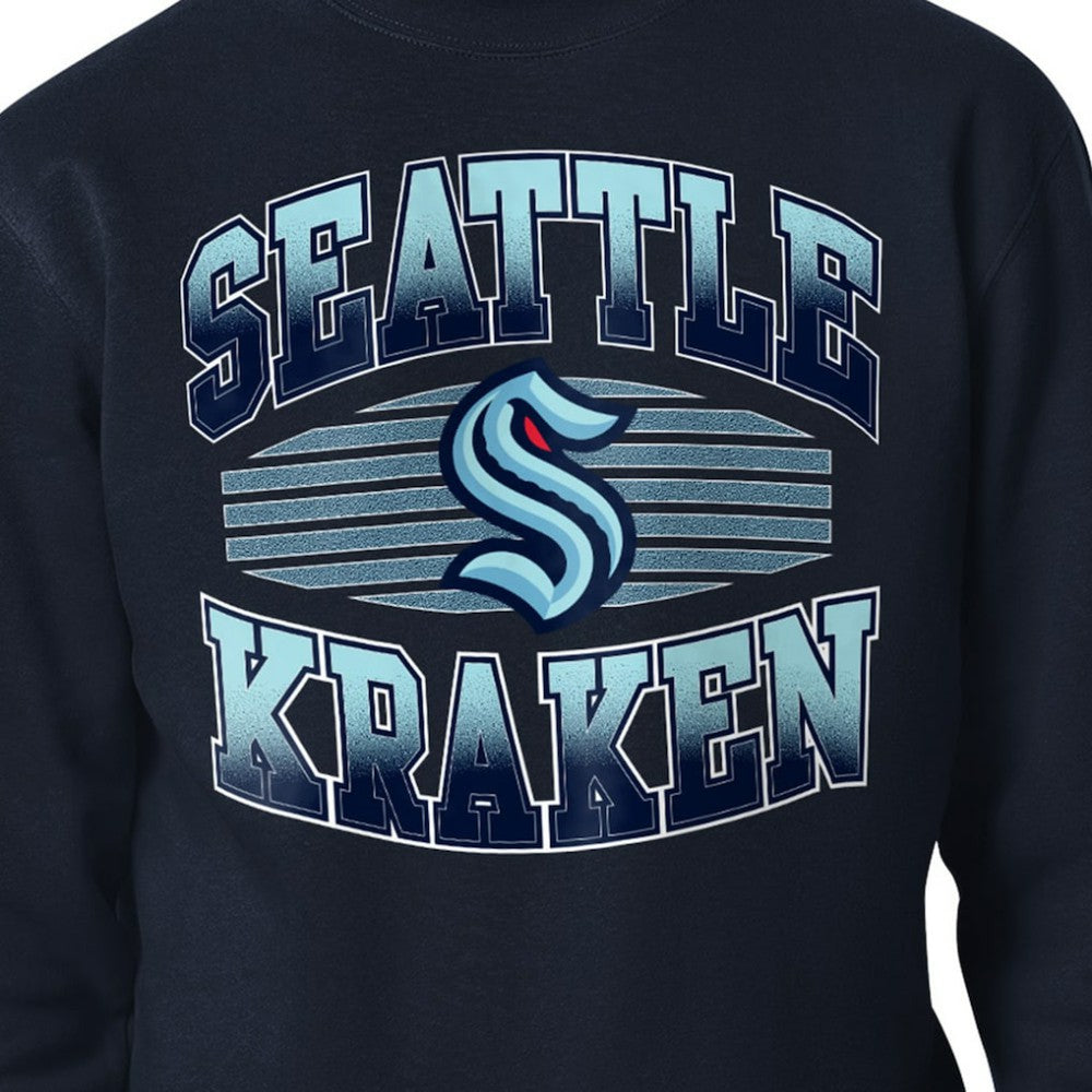Seattle Kraken Starter Team Grit Graphic Fleece Pullover Sweatshirt