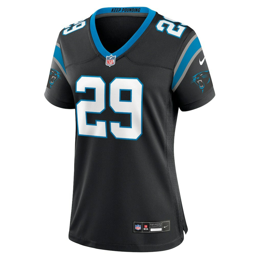 NFL Carolina Panthers Akayleb Evans  Women's Team Game Jersey