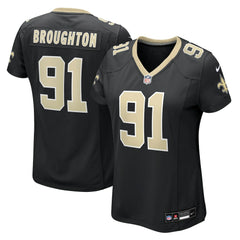 NFL New Orleans Saints Vernon Broughton  Women's Team Game Jersey