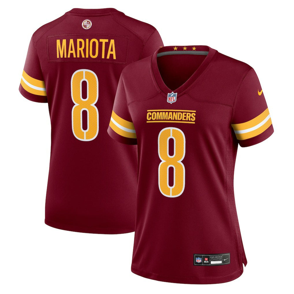 NFL Washington Commanders Marcus Mariota  Women's Team Game Jersey