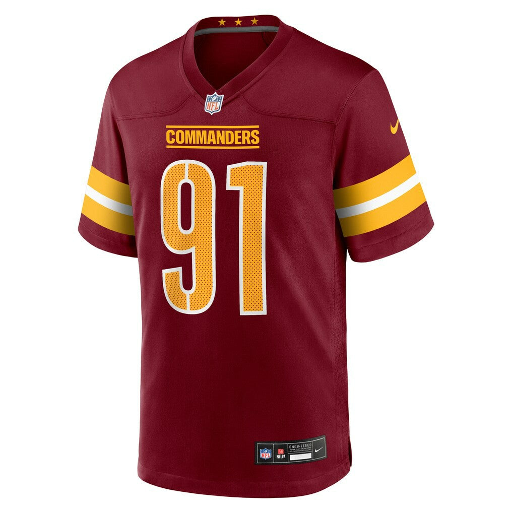 NFL Washington Commanders Deatrich Wise Jr.  Team Game Jersey