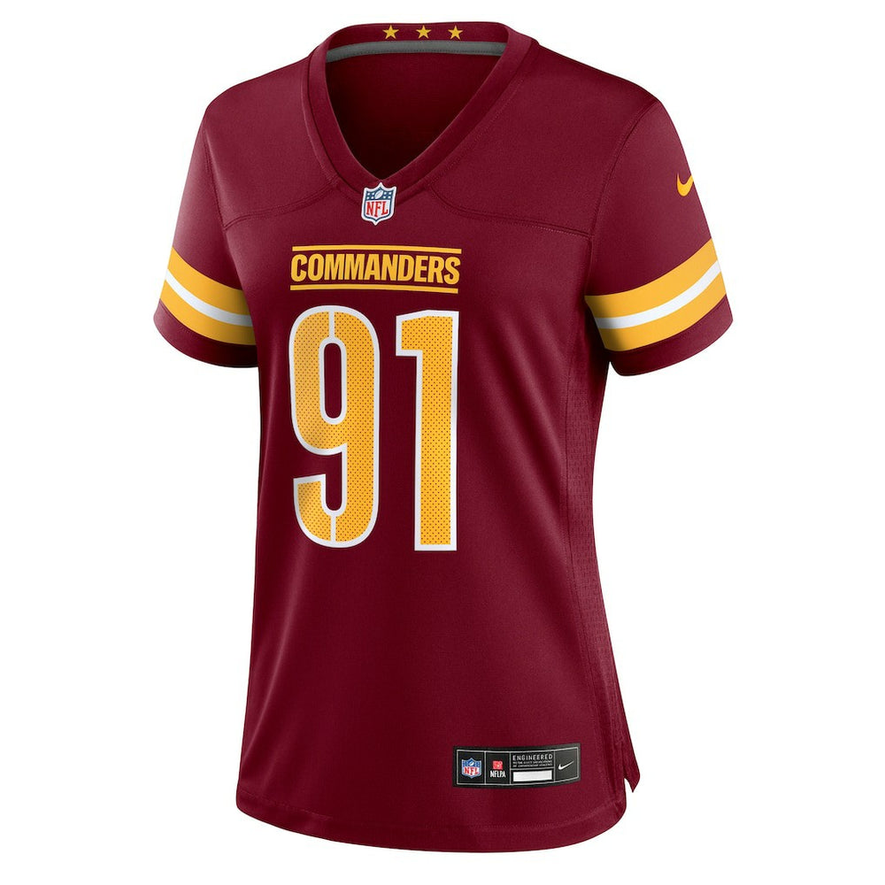 NFL Washington Commanders Deatrich Wise Jr.  Women's Team Game Jersey