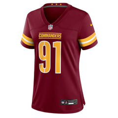 NFL Washington Commanders Deatrich Wise Jr.  Women's Team Game Jersey