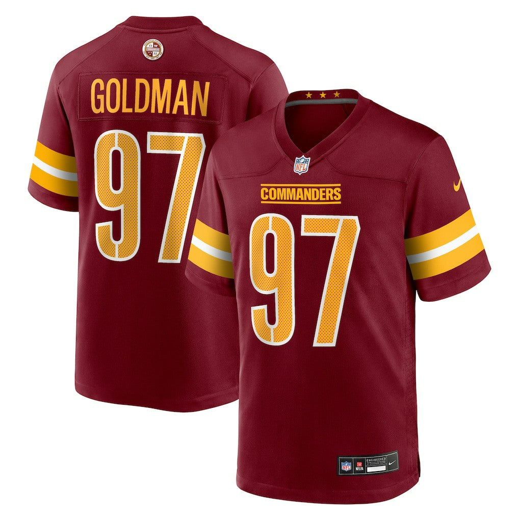 NFL Washington Commanders Eddie Goldman  Team Game Jersey