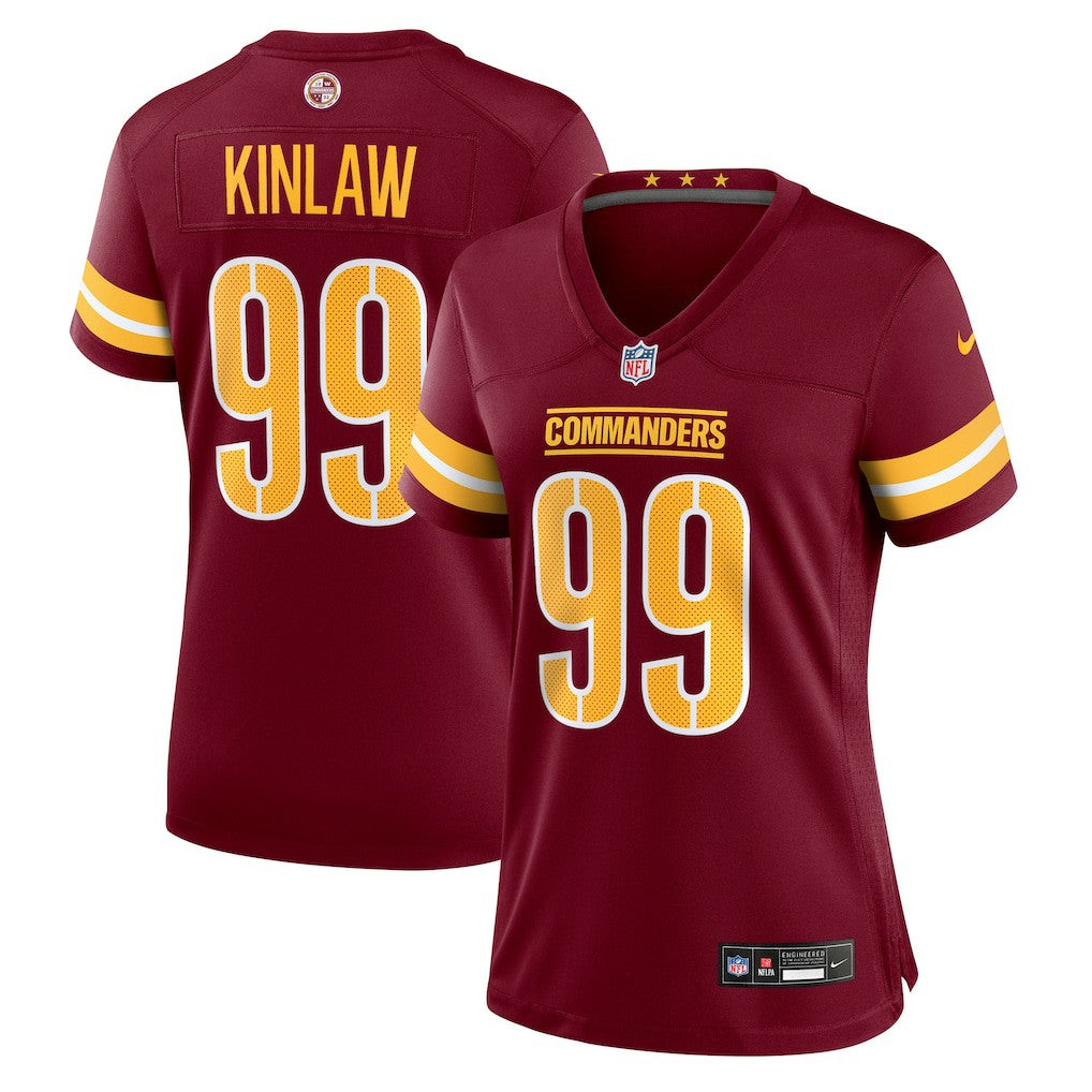 NFL Washington Commanders Javon Kinlaw  Women's Team Game Jersey
