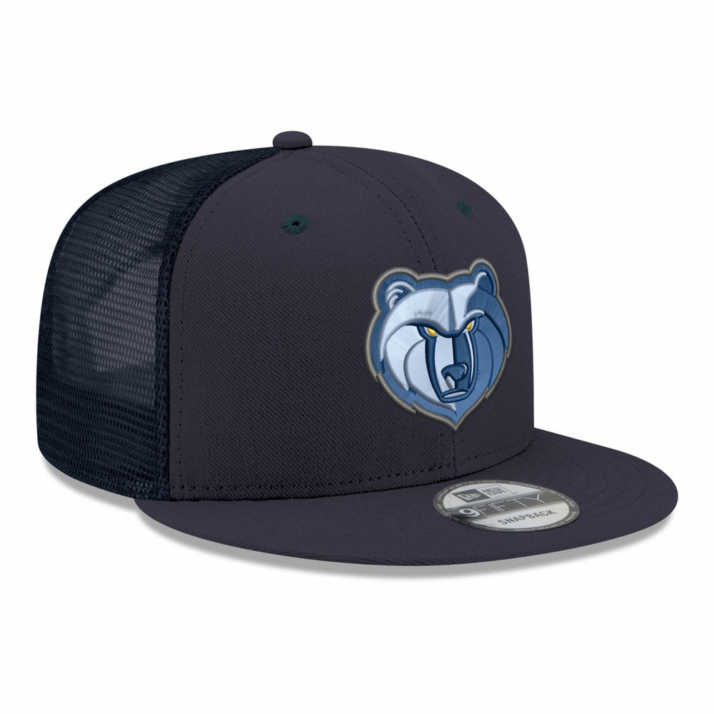 Memphis Grizzlies Core Logo Meshback 9FIFTY Snapback Hat - Navy | New Era cheap