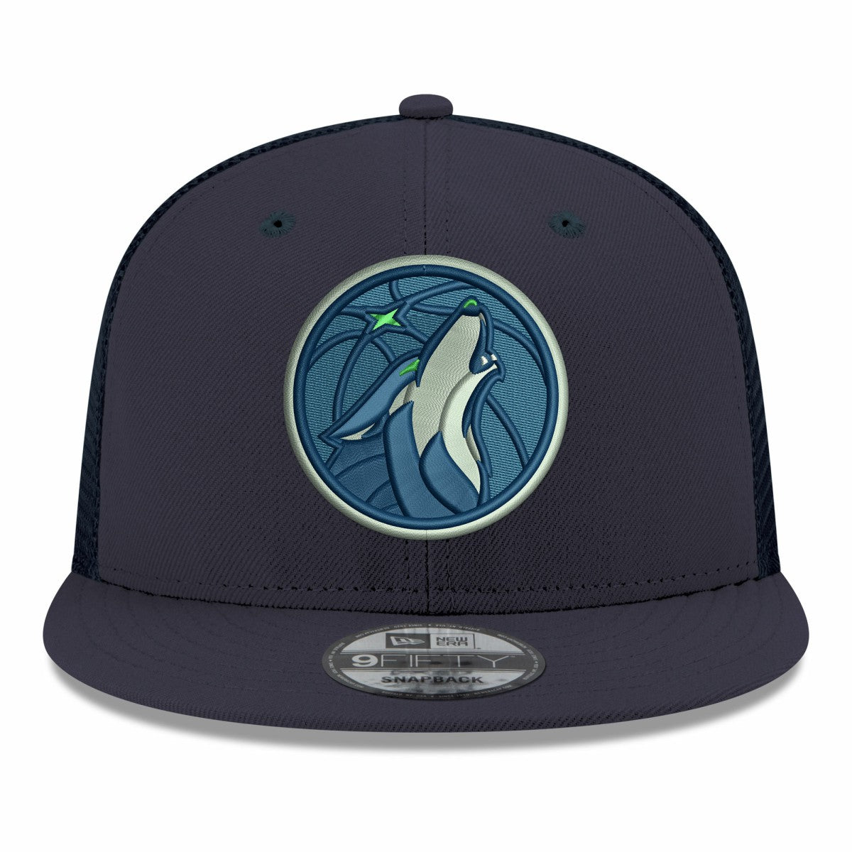 Minnesota Timberwolves Core Logo Meshback 9FIFTY Snapback Hat - Navy | New Era outlet