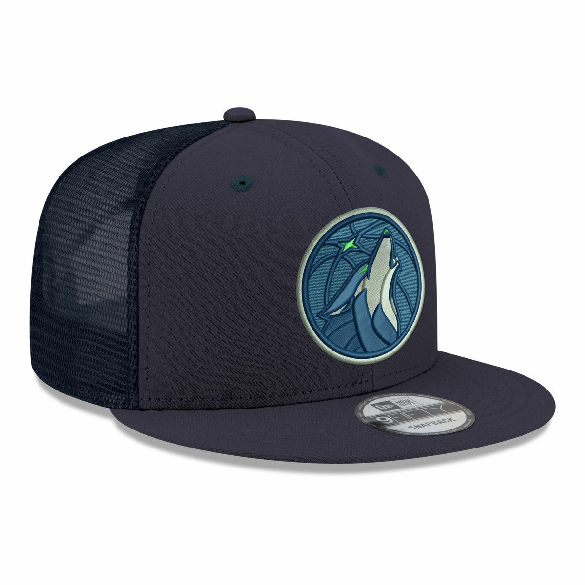 Minnesota Timberwolves Core Logo Meshback 9FIFTY Snapback Hat - Navy | New Era outlet