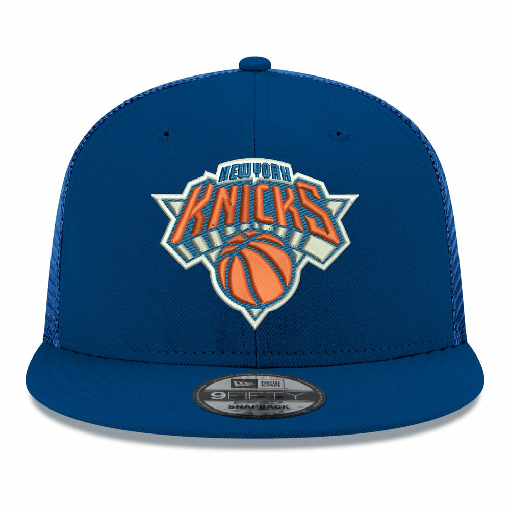 New York Knicks Core Logo Meshback 9FIFTY Snapback Hat - Blue | New Era sale