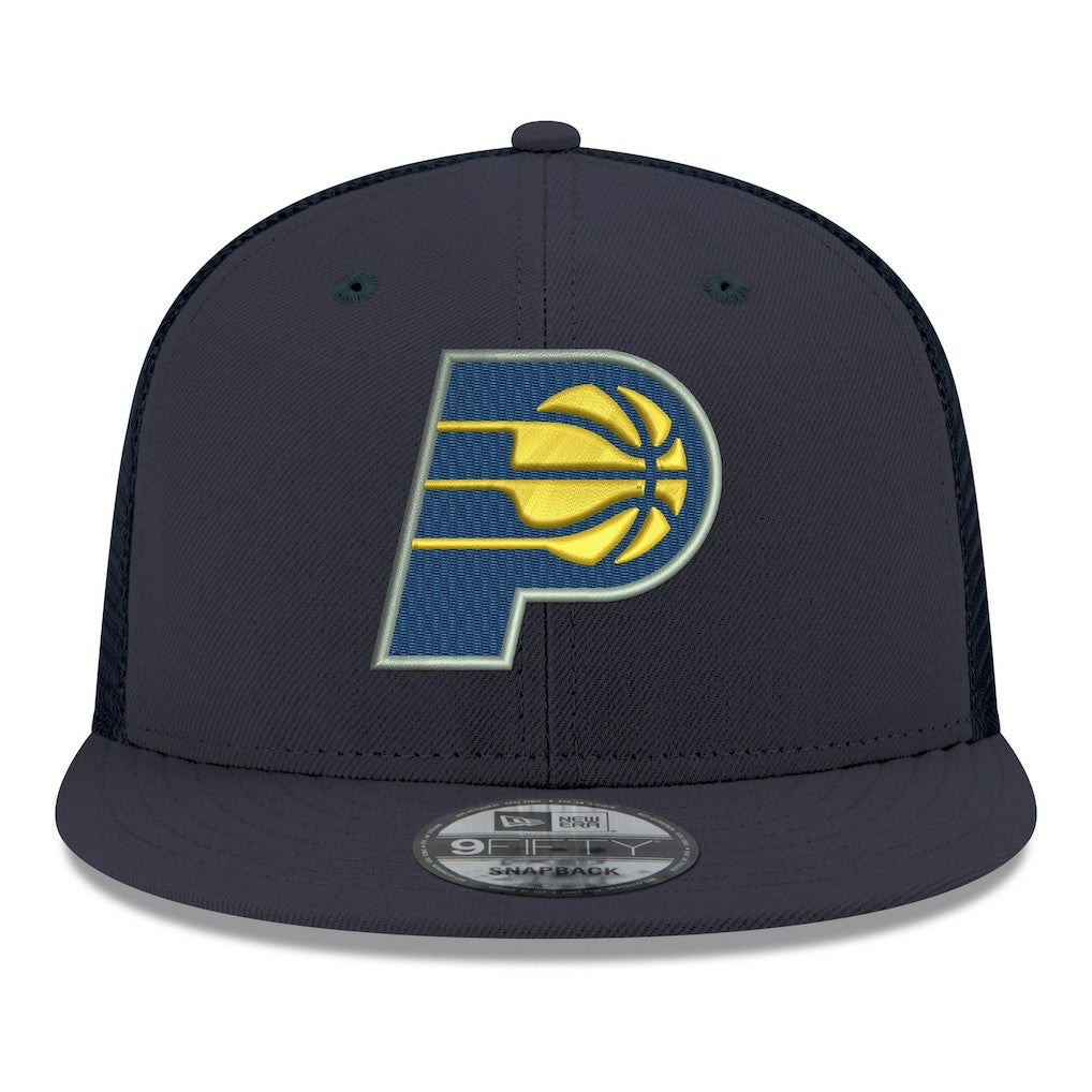 Indiana Pacers Core Logo Meshback 9FIFTY Snapback Hat - Navy | New Era sale