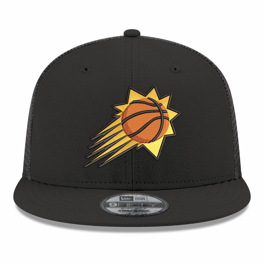 Phoenix Suns Core Logo Meshback 9FIFTY Snapback Hat - Black | New Era for sale