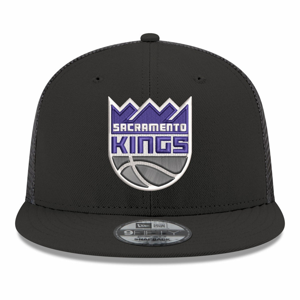 Sacramento Kings Core Logo Meshback 9FIFTY Snapback Hat - Black | New Era on sale