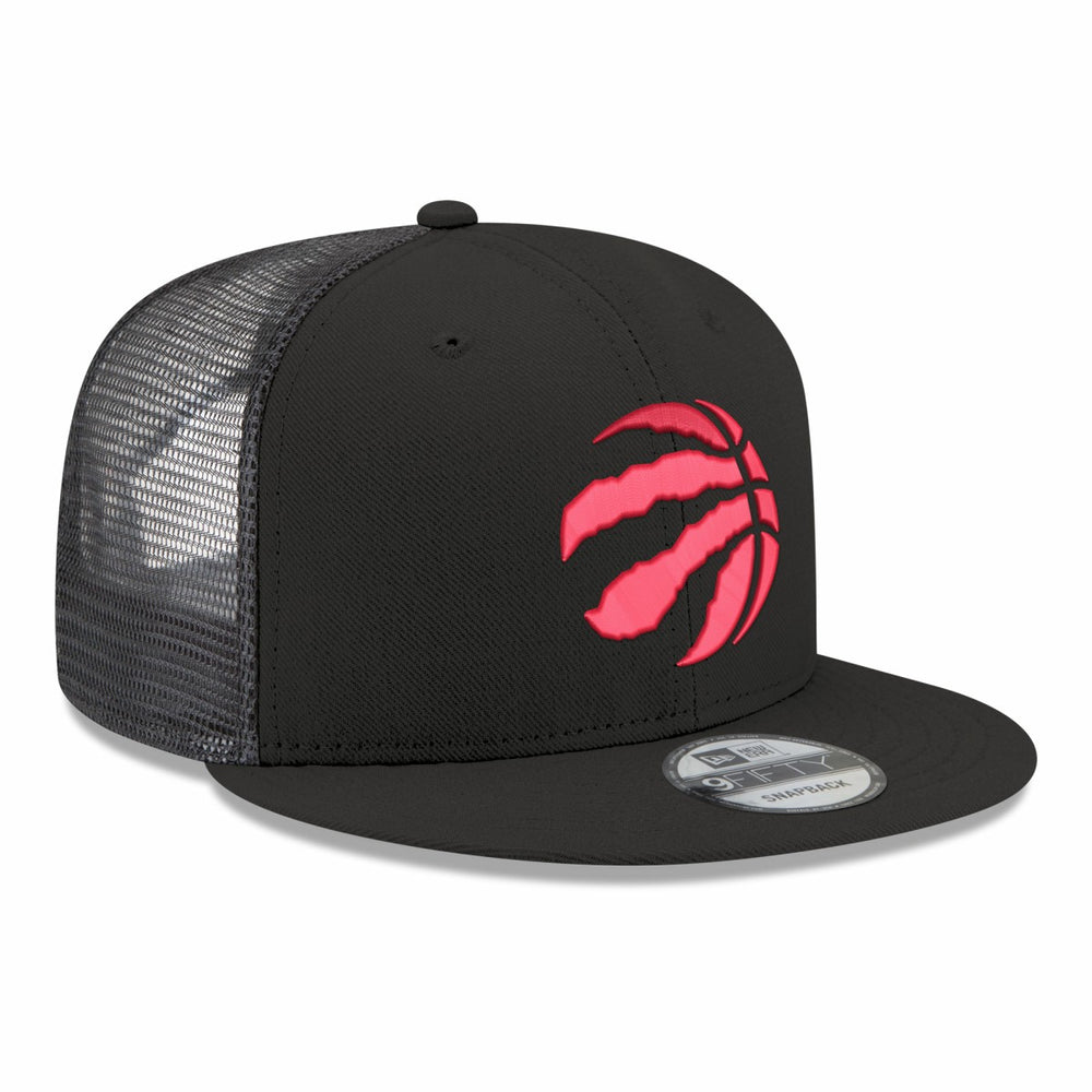 Toronto Raptors Core Logo Meshback 9FIFTY Snapback Hat - Black | New Era shop