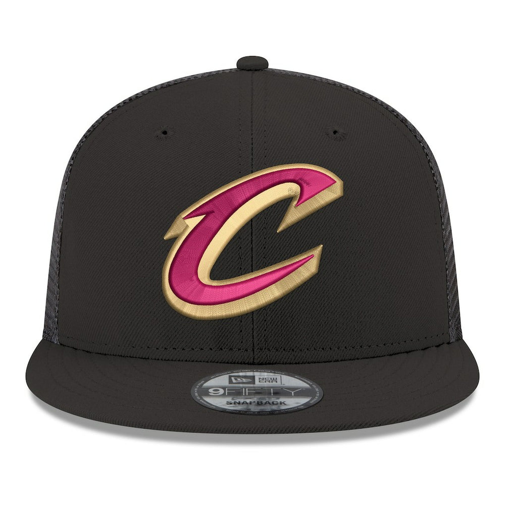 Cleveland Cavaliers Core Logo Meshback 9FIFTY Snapback Hat sale - Black | New Era outlet