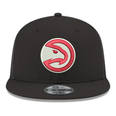 Atlanta Hawks Core Logo Meshback 9FIFTY Snapback Hat - Black | New Era sale