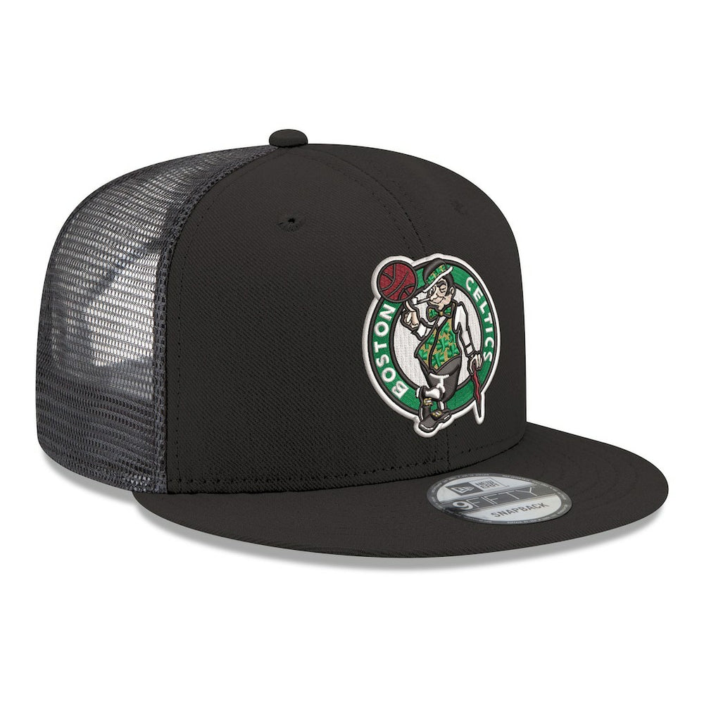 Boston Celtics Core Logo Meshback 9FIFTY Snapback Hat - Black | New Era sale