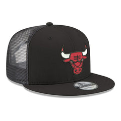 Chicago Bulls Core Logo Meshback 9FIFTY Snapback Hat - Black | New Era shop