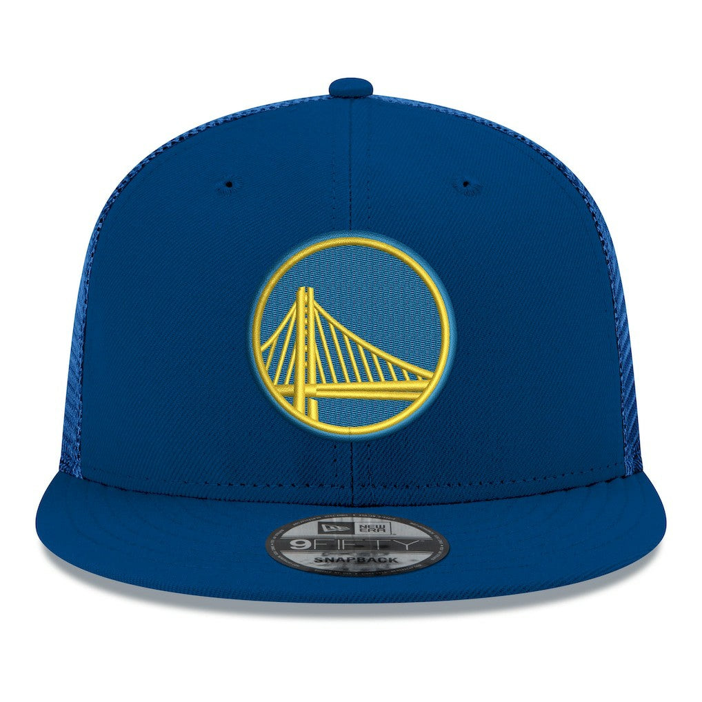 Golden State Warriors Core Logo Meshback 9FIFTY Snapback Hat sale - Royal | New Era shop
