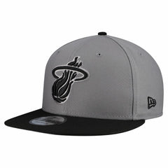 Miami Heat Core Logo Storm Gray Two-Tone 9FIFTY Snapback Hat - Gray | New Era sale