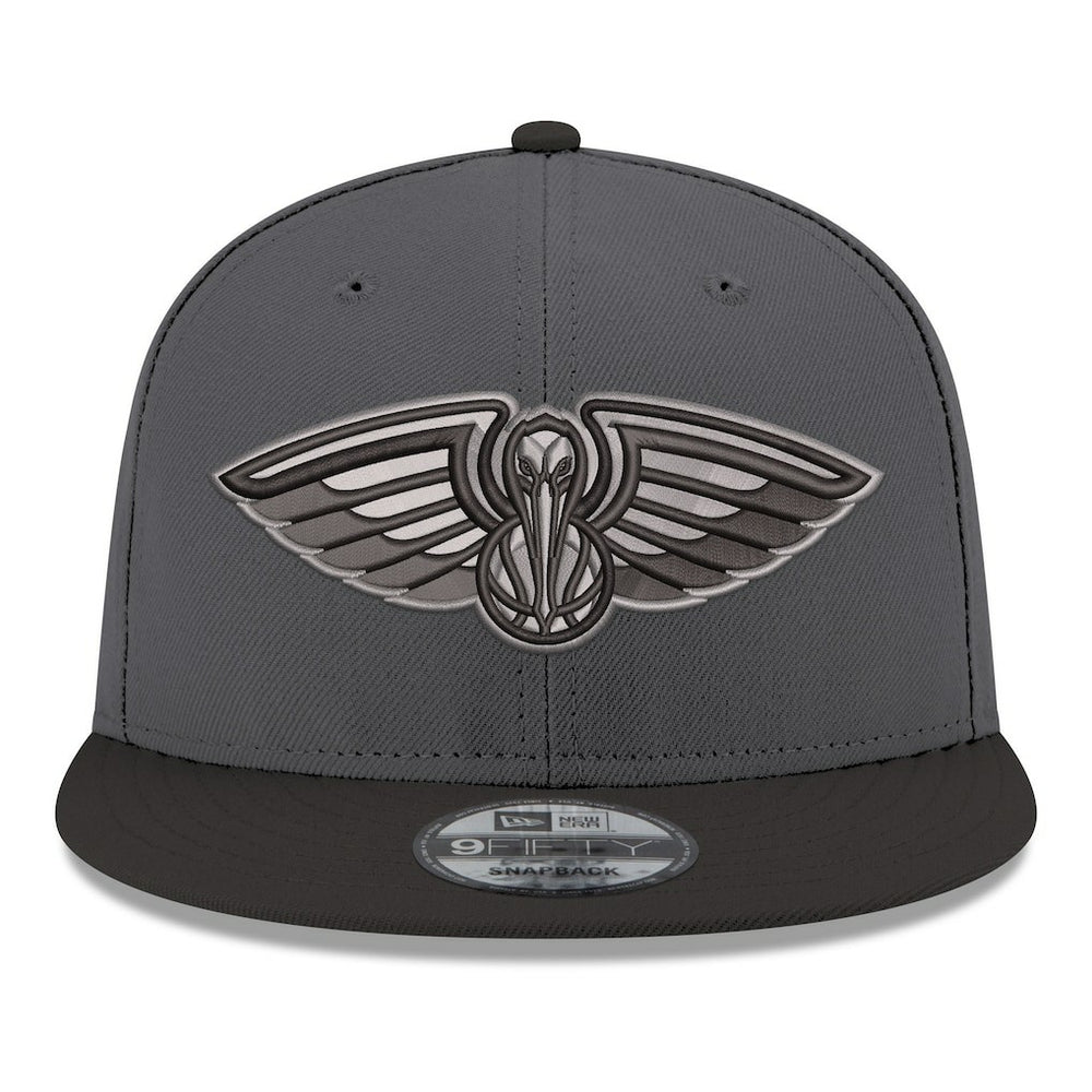 New Orleans Pelicans Logo 2-Tone 9FIFTY Snapback Hat - Gray/Black | New Era outlet