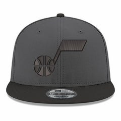 Utah Jazz Logo 2-Tone 9FIFTY Snapback Hat - Gray/Black | New Era for sale