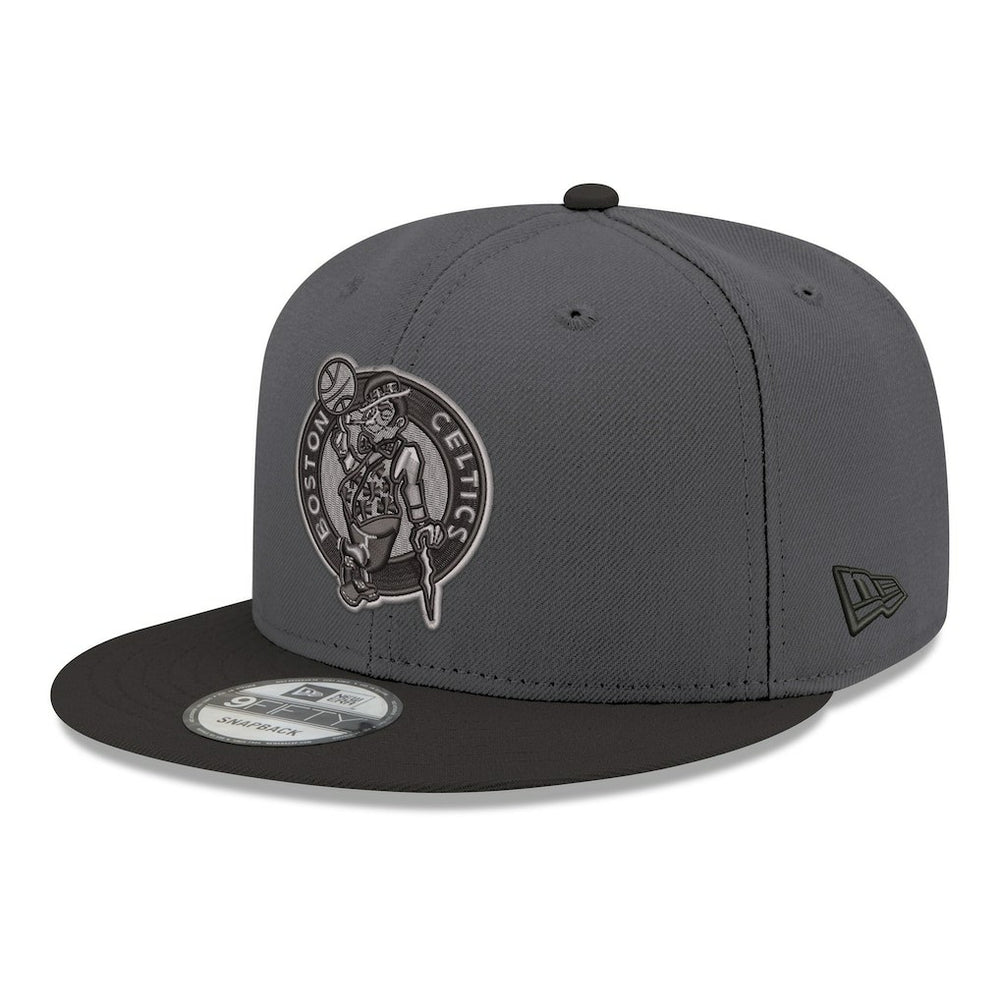 Boston Celtics Logo 2-Tone 9FIFTY Snapback Hat - Gray/Black | New Era for sale