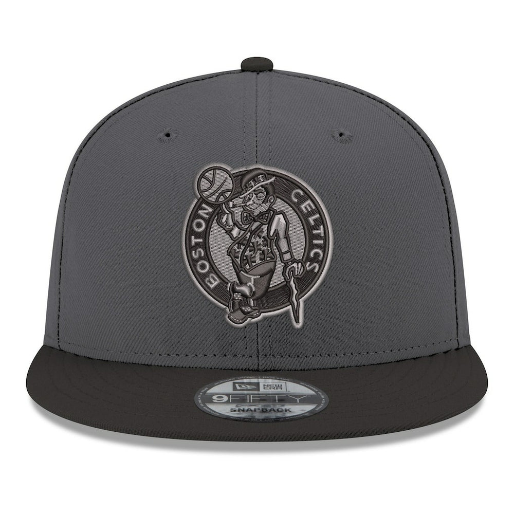 Boston Celtics Logo 2-Tone 9FIFTY Snapback Hat - Gray/Black | New Era for sale