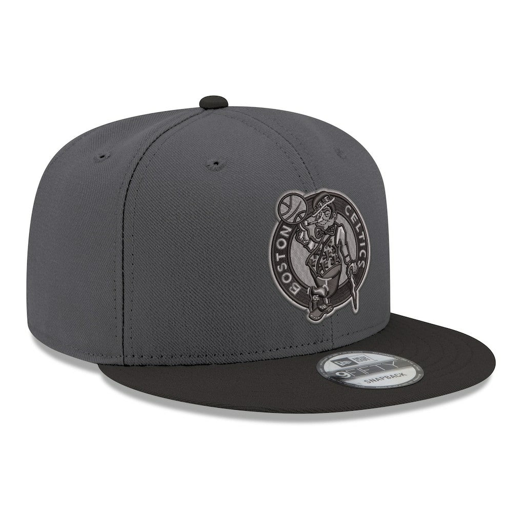 Boston Celtics Logo 2-Tone 9FIFTY Snapback Hat - Gray/Black | New Era for sale