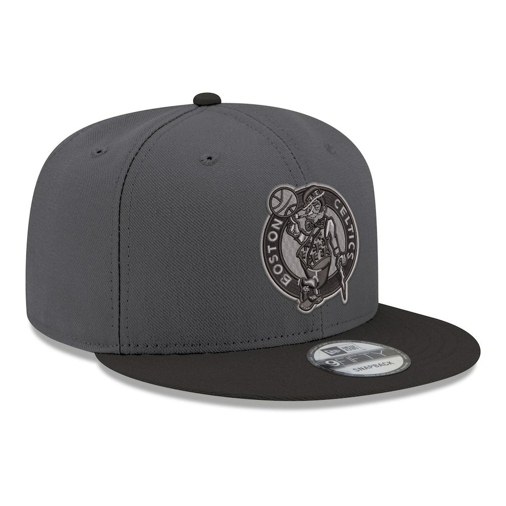 Boston Celtics Logo 2-Tone 9FIFTY Snapback Hat - Gray/Black | New Era for sale