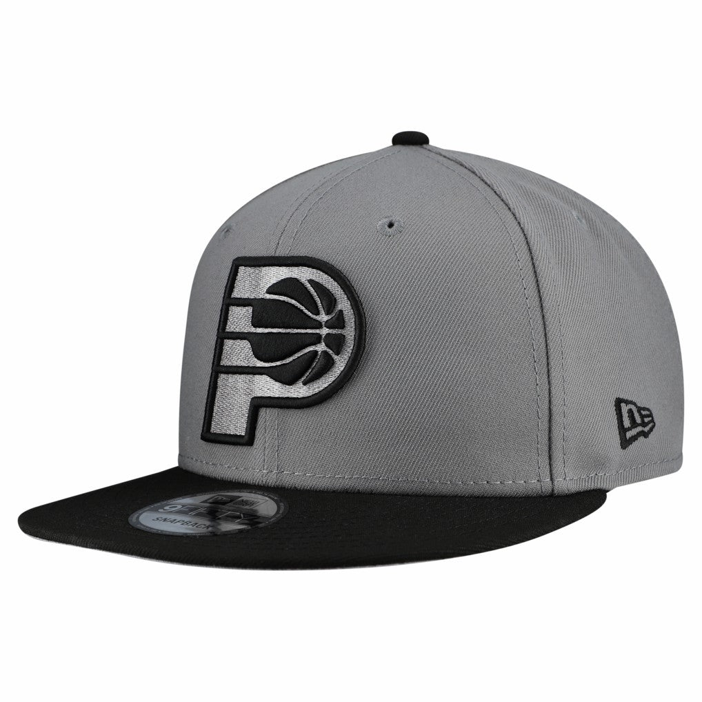 Indiana Pacers Core Logo Storm Gray Two-Tone 9FIFTY Snapback Hat - Gray | New Era outlet