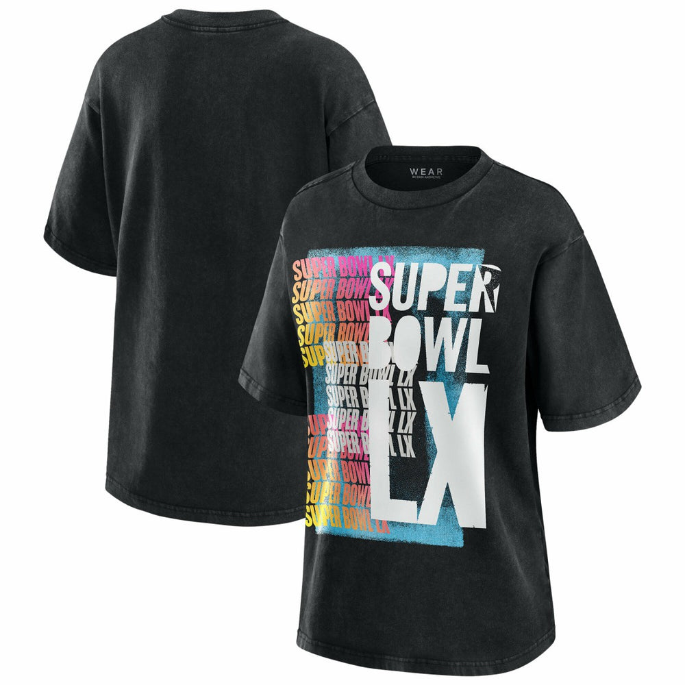 NFL New England Patriots Super Bowl LX WEAR by Erin Andrews Women's Vintage Boyfriend T-Shirt