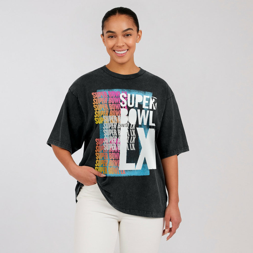 NFL New England Patriots Super Bowl LX WEAR by Erin Andrews Women's Vintage Boyfriend T-Shirt