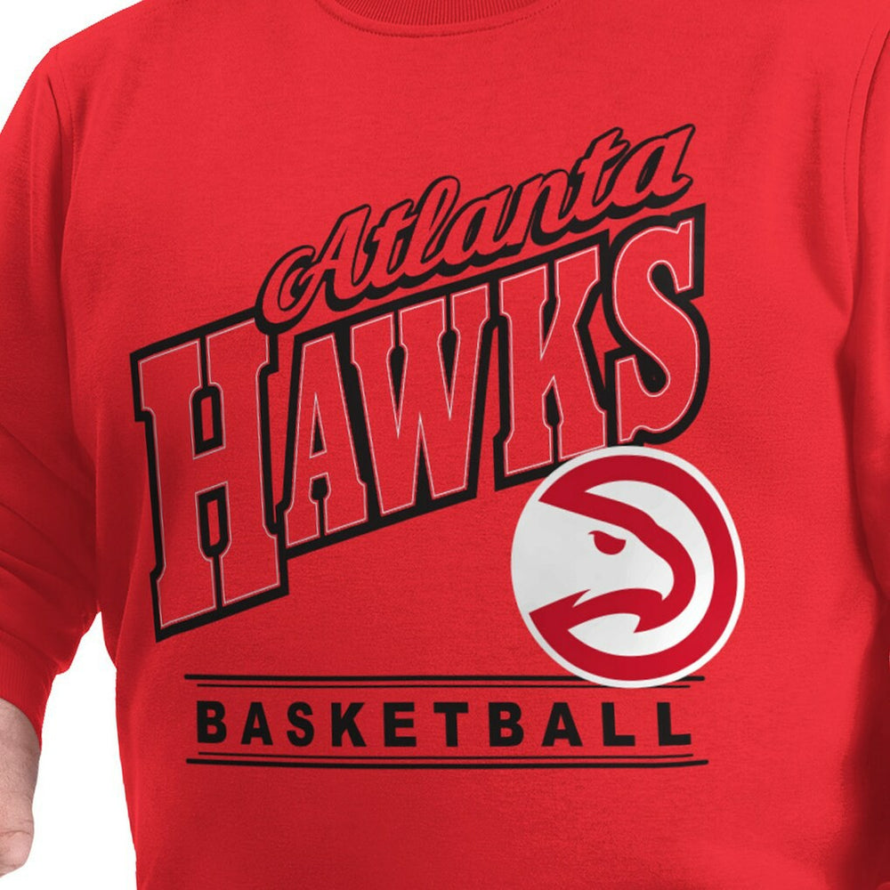Atlanta Hawks G-III Sports by Carl Banks Adaptive Headliner Fleece Crewneck Sweatshirt - Red outlet