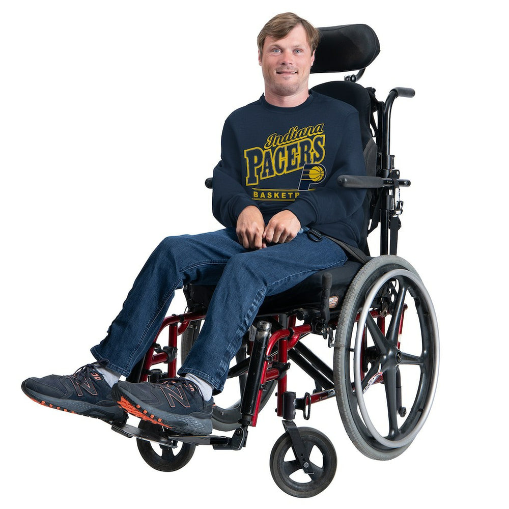 Indiana Pacers G-III Sports by Carl Banks Adaptive Headliner Fleece Crewneck Sweatshirt - Navy for sale