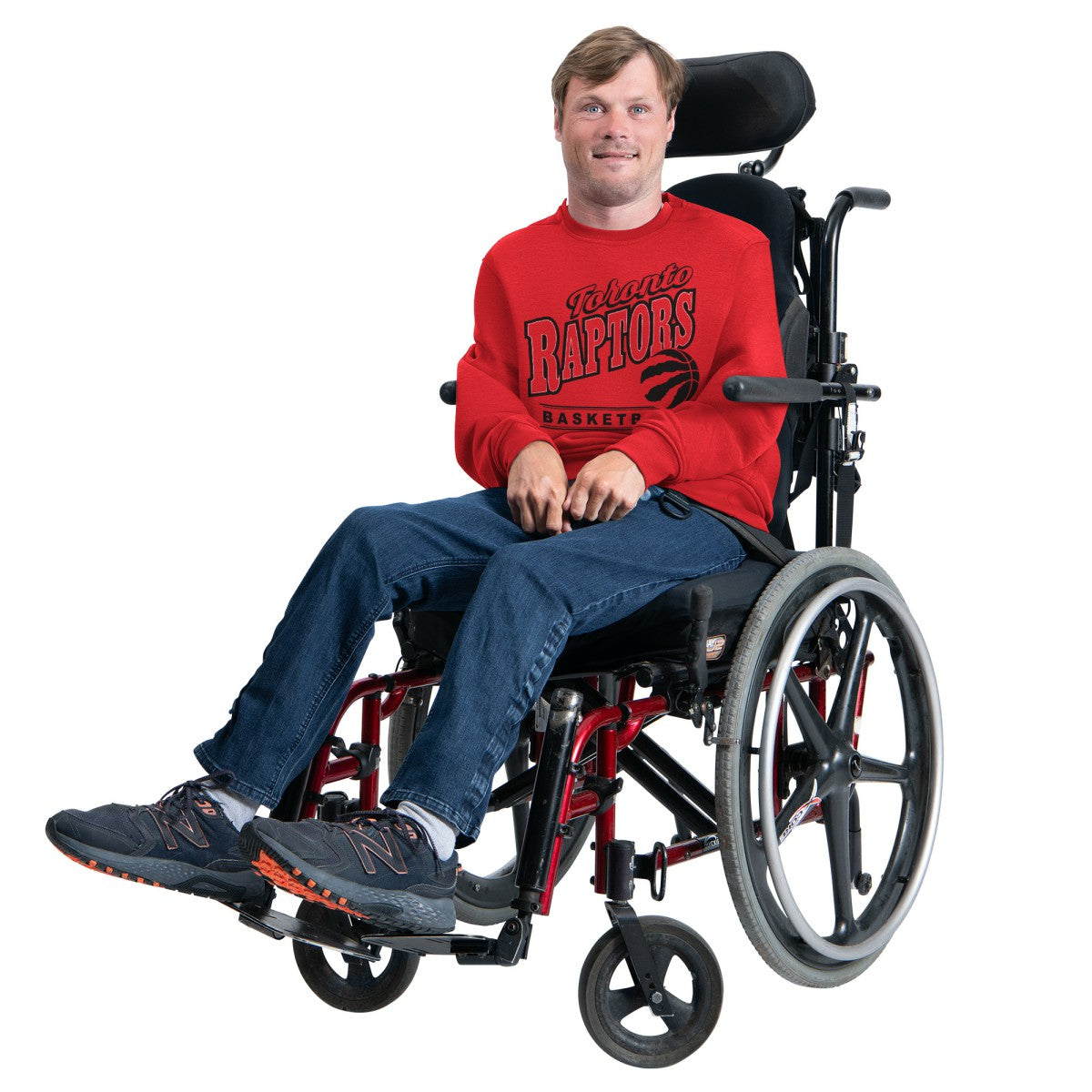 Toronto Raptors G-III Sports by Carl Banks Adaptive Headliner Fleece Crewneck Sweatshirt - Red sale