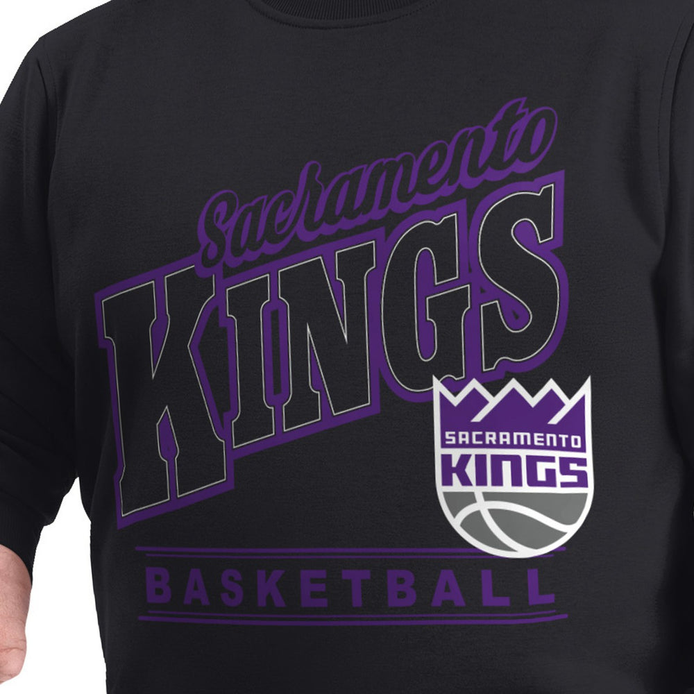 Sacramento Kings G-III Sports by Carl Banks Adaptive Headliner Fleece Crewneck Sweatshirt - Black shop
