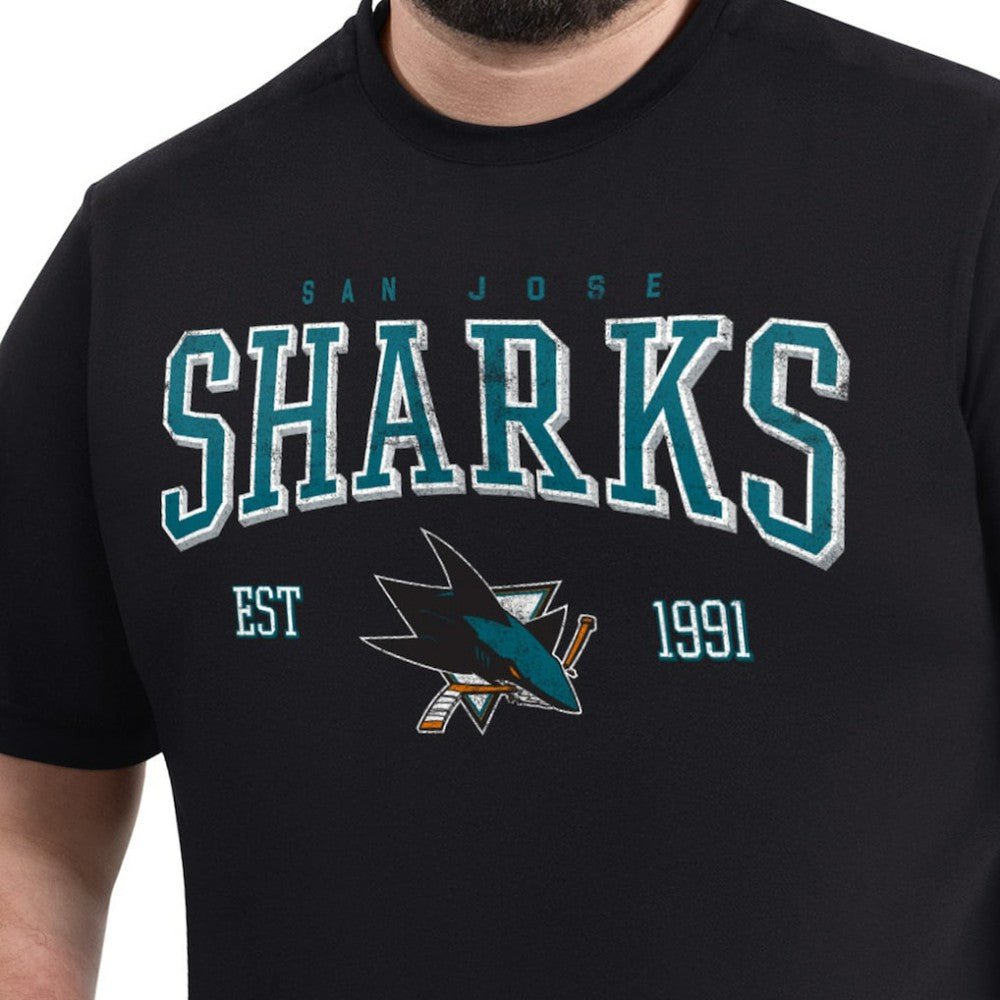 San Jose Sharks G-III Sports by Carl Banks Adaptive Classic Team Graphic T-Shirt