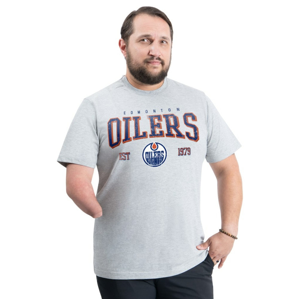 Edmonton Oilers G-III Sports by Carl Banks Adaptive Classic Team Graphic T-Shirt