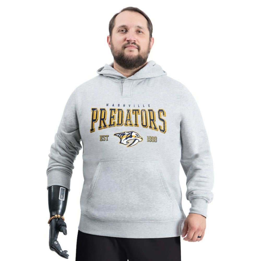 Nashville Predators G-III Sports by Carl Banks Adaptive Classic Team Spirit Fleece Hoodie