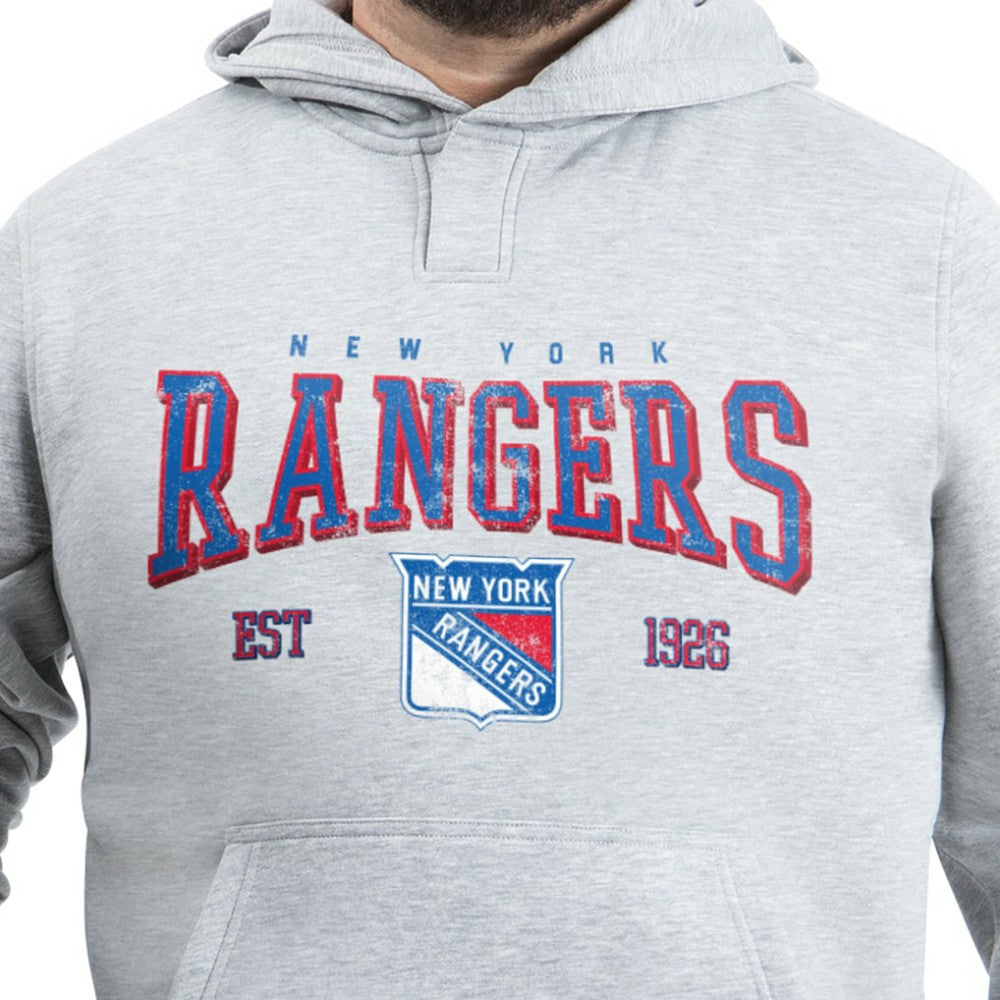 New York Rangers G-III Sports by Carl Banks Adaptive Classic Team Spirit Fleece Hoodie