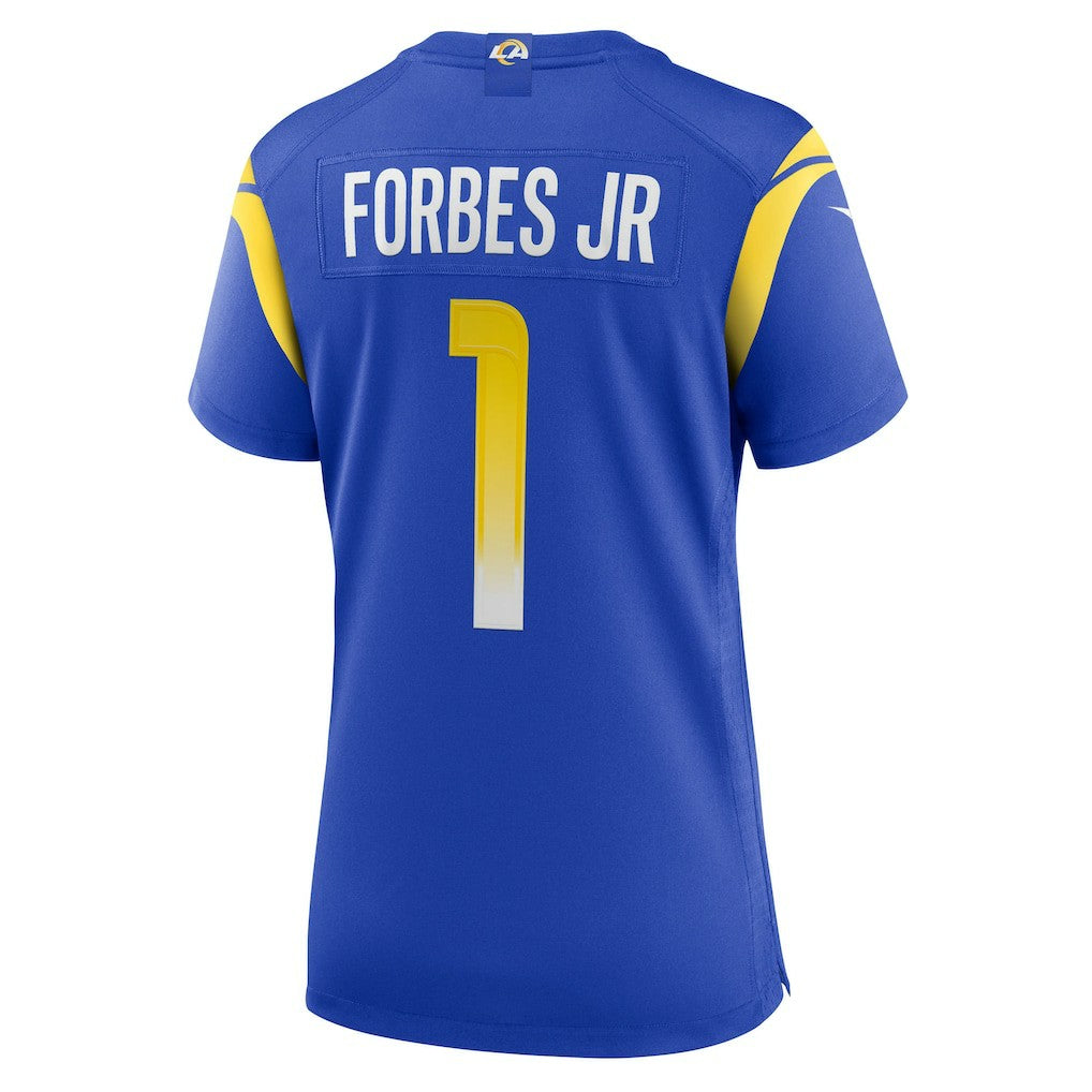 NFL Los Angeles Rams Emmanuel Forbes Jr.  Women's Team Game Jersey